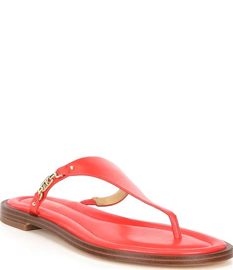 michael kors sandals thong|Daniella Leather Sandal .